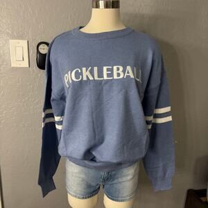 Le Lis Womens Pickleball Pullover Sweatshirt, Blue, Large